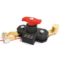 Interrupteur de déconnexion de batterie en cuivre 12V-24V avec affichage numérique de la tension, isolateur de batterie pour voiture, camping-car, camion et usage maritime