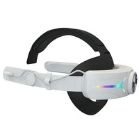 Accessoires VR pour Oculus Meta Quest 3, sangle de tête VR Elite avec batterie 8000 mAh, lumière RVB