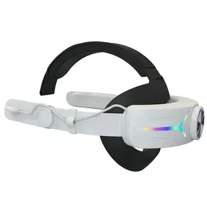 VR Accessories For Oculus Meta Quest 3 VR Elite Head Strap With 8000 MAh Battery RGB Light