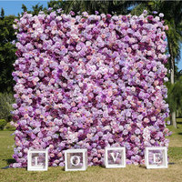 Nouvelle toile de fond florale 3D en soie blanche, style fermeture éclair, écologique et réutilisable, 8x8 pieds, pour décorations murales de mariage 2026