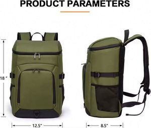 Free Sample Custom style Outdoor portable thermal lined <b>cooler</b> <b>backpack</b> lunch <b>backpack</b> custom logo 30L Insulated Picnic <b>Backpack</b> - Product Image 2