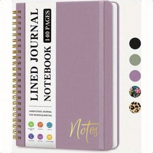 Libreta de Direcciones de Cuero PU con Espiral, Tapa Dura A3, Páginas Gruesas con Líneas, Herramienta de Escritura Elegante - Product Image 1