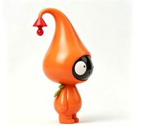 Figurine personnalisée Orange Drop Elf en PVC, personnage de dessin animé, statue, usine chinoise, OEM, figurine personnalisée pour la vente en gros de produits de marque