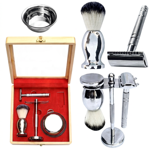 Metal Single Blade Double Edge Safety Razor Men's Grooming <b>Shaving</b> Set - Product Image 1