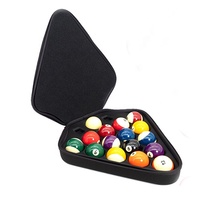 Étui de protection à coque rigide en EVA pour boules de billard avec insert en mousse, ensemble complet de 16 balles