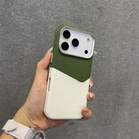 PU Minimalist Antichoc pour iPhone Coque de téléphone personnalisable