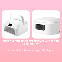 SNRQI plus récent grand espace Design main et pied Compatible 48W UV 71 LED lampe à ongles L3 main intelligente protéger efficace Nail Art durcissement