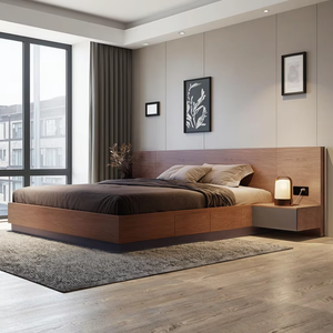 <span class=keywords><strong>Letto</strong></span> Tatami Moderno in MDF con Cassetti, Set Camera da <span class=keywords><strong>Letto</strong></span> King Size, <span class=keywords><strong>Letto</strong></span> <span class=keywords><strong>Matrimoniale</strong></span> con Pannelli in Legno, Design <span class=keywords><strong>Elegante</strong></span> - Product Image 1