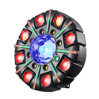 Projecteur de scène à tête mobile style boule magique à huit bras avec effets LED Wash et Strobe et télécommande pour DJ/Bar