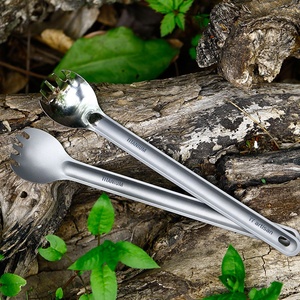 Long Manche Titane Spork Léger de Camping Polyvalent Ustensile - Product Image 6