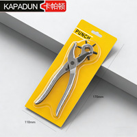Pince à poinçonner les ceintures en acier – Outil multifonctionnel pour la création d'œillets – Poinçonneuse manuelle simple pour trous ronds sur les ceintures