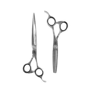 Tijeras para cortar el pelo, tijeras de peluquería, tornillo negro - Product Image 3