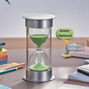 Современные цилиндрические песочные часы ручной работы из АБС-пластика – портативные, прочные, 8 настроек времени (1/2/3/5/10/15/20/30 минут) для свадьбы и дня рождения - Product Image 4