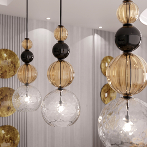 Lampada <span class=keywords><strong>a</strong></span> <span class=keywords><strong>Sospensione</strong></span> Moderna e Creativa con Sfera di Vetro per Soggiorno, Ristorante, <span class=keywords><strong>Camera</strong></span> <span class=keywords><strong>da</strong></span> <span class=keywords><strong>Letto</strong></span>, Ingresso, Stile Nordico - Product Image 3
