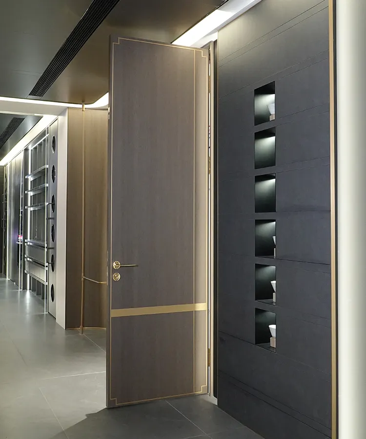 Chất lượng cao Thiết kế hiện đại nội thất cửa nhiều lớp cho căn hộ MDF nội thất cửa
