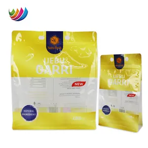 Custom high-capacity 5kg yam plantain flour food zipper stand up pouch corn starch grain maize powder wheat flour packaging bags