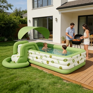Piscines gonflables de luxe personnalisables pour adultes, bar gonflable avec sièges et tente pour fêtes aquatiques en plein air - Product Image 3