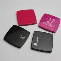 Miroir de maquillage compact personnalisé avec logo, grossissement 2X/1X, double face, pliable, carré, miroir de poche cosmétique, miroir de voyage personnalisé