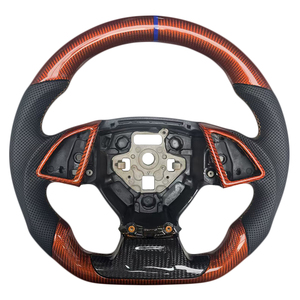 Hot New Product Carbon Fibre Perforated Leather Steering <b>Wheel</b> for Chevrolet Camaro Car Steering <b>Wheel</b> - Product Image 1