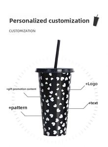 Gobelet en plastique PP de 24 oz à thème Halloween, changeant de couleur à froid, avec paille, pour fête d'Halloween - Product Image 4