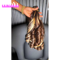 Extensions de cheveux humains vierges cambodgiens de qualité supérieure, bruts, colorés, bouclés et rebondissants, avec cuticules alignées