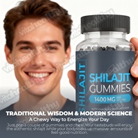 Vitahealthy Prix de gros Gummies au Shilajit Végétaliens Shilajit pur de l'Himalaya Haute qualité Gummies au Shilajit