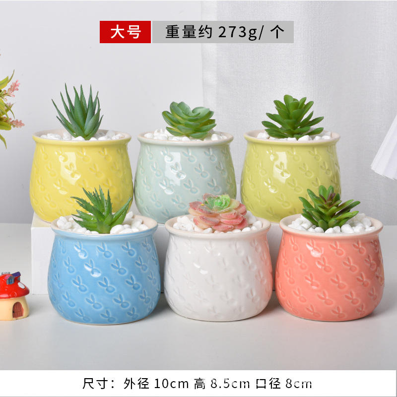 Lapin lumière vive mélangée 10*10*8.5cm