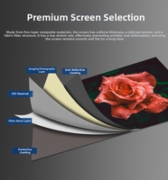 Écran de projection à ultra courte focale de 60'' à 120'', écran de projection portable sur trépied, écran de projection 4:3 16:9