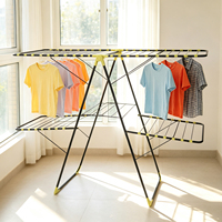 Séchoir à linge pliable et réglable sur pied, multifonctionnel, personnalisable