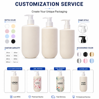 Bouteilles à pompe créatives en PET grande capacité en stock, contenants vides de 1000 ml pour shampoing, gel douche, lotion et après-shampoing