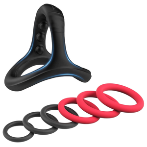 Anneau d'amélioration des performances pour hommes, boucle en silicone réutilisable, soutien intime, favorise la circulation, retarde l'éjaculation - Product Image 1