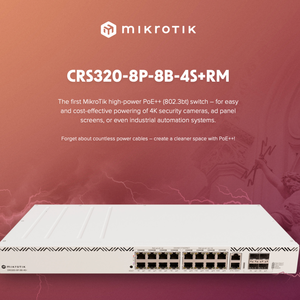 เราเตอร์ Mikrotik CRS320-8P-8B-4S+RM Cloud Router Switch Gigabit Ethernet PoE++ RouterOS 16 พอร์ต ความจุ 2.56 Tbps แบบ Full-Duplex - Product Image 2