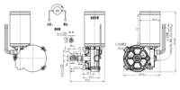 Moteur de commande CC pour bureau électrique relevable, engrenage à vis sans fin de remplacement pour armoire de cuisine, élévateur TV, appareil électroménager, vitesse réglable 30-260 tr/min, silencieux