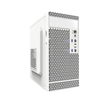 Boîtier pour PC Micro ATX JNP Mini tour centrale M-ATX avec refroidissement par ventilateur Boîtier de bureau en plastique USB3.0 et HD Audio