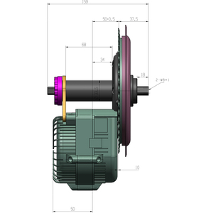 Soporte inferior bb 68mm / 100mm Bafang 8fun MM G340.250.CB bbs 01 36v 250w Mediados de coche <span class=keywords><strong>motor</strong></span> con c961 pantalla LCD - Product Image 5
