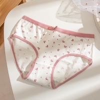 제조업체 원활한 활 낮은 허리 속옷 귀여운 하트 모양의 인쇄 어린 소녀 팬티