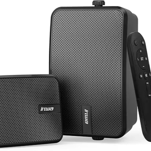 Enceintes Bluetooth d'extérieur <span class=keywords><strong>Inwa</strong></span> améliorées 400W (paire) - Enceintes stéréo murales actives/passives, système multi-enceintes sans fil - Product Image 1