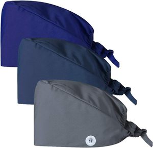 Topi bekerja yang dapat disesuaikan dengan pita keringat cocok untuk topi scrub pria dan wanita hadiah untuk rekan, teman, tetangga, keluarga, dll.