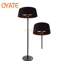 Chauffe-terrasse électrique infrarouge extérieur sur pied, lampe chauffante halogène 220V-240V 1500W pour le chauffage des jardins et des cours arrière