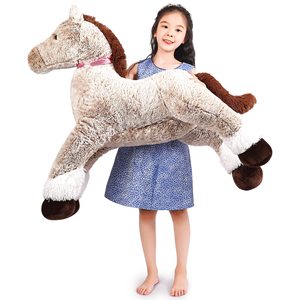 Haute qualité unisexe PP coton grand doux géant Ridable pour poney peluche Animal jouet soulagement du Stress cheval pour enfants - Product Image 4