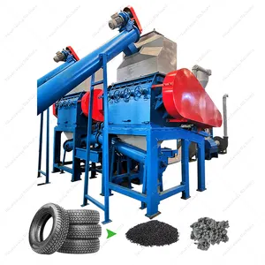 Máquina de reciclaje de neumáticos de desecho completamente automática precios máquina trituradora de neumáticos trituradoras de neumáticos