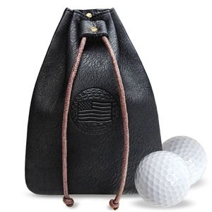 Sac de golf personnalisé Boshiho en cuir véritable, pochette de rangement pour objets de valeur en cuir - Product Image 1