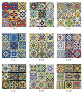 Nuovo stile retrò <span class=keywords><strong>arte</strong></span> piastrelle 300*300 millimetri per la casa negozio di caffè di ceramica per pavimenti e rivestimenti - Product Image 6