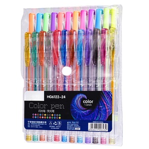 Ensemble de stylos gel pailletés et néon 12/24/36/48 couleurs, pointe fine de 1,0 mm, encre scintillante pour livres de coloriage, scrapbooking, bricolage - Product Image 3