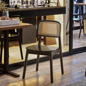 เก้าอี้ร้านอาหารไม้จริงสไตล์โมเดิร์นเรโทร  เก้าอี้ทานอาหารไม้สำหรับธุรกิจ  โรงแรม ร้านอาหาร คาเฟ่  รับสั่งทำขายส่ง - Product Image 5