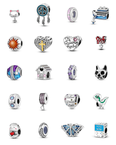 Colgantes y Dijes <span class=keywords><strong>de</strong></span> Plata Chapados en Oro con Zirconia en Forma <span class=keywords><strong>de</strong></span> Corazón y Piedras Talladas en Rosa, Joyería Unisex para Uso Diario - Product Image 1