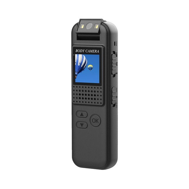 1080P Body Camera With Audio and Video Recording Wearable Body Camera Mini Clip-on Camcorder