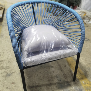 Vente en gros de meubles d'usine Chaise de jardin d'extérieur nordique moderne avec pieds en métal et coussin imperméable - Product Image 6