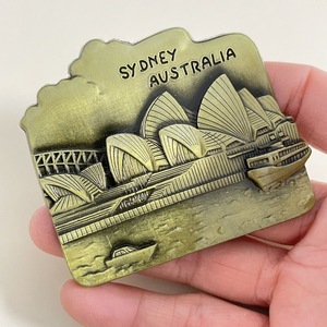 Customized 3D Metal City Fridge Magnets Unique Souvenir <b>Gift</b> Travel Commemorative Refrigerator Magnet - Product Image 2