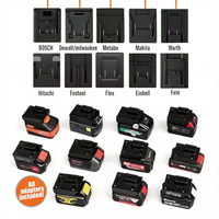 Projecteur LED multifonctionnel, compatible avec 10 batteries, source sphérique, 360 degrés, crochet de suspension inférieur